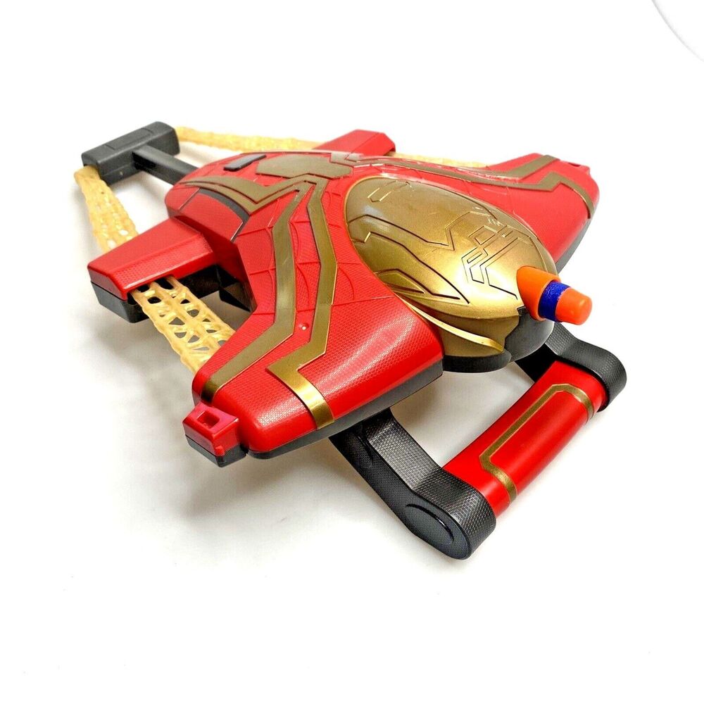 NERF Marvel Studios Spider-Man Web Bolt Blaster Soft Dart Launcher Hasbro Toy-